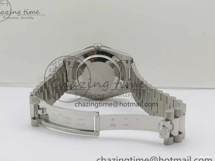 MiroTime 0421 WaterResistant Day Date 40 SS Bp Maker 1:1 Best Edition Tiffany Blue Roman Dial on SS Bracelet A 2549